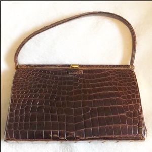 Vintage Crouch & Fitzgerald leather handbag